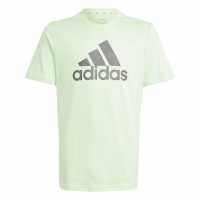 Adidas Детска Тениска Logo T Shirt Junior Лайм зелено Детски тениски и фланелки