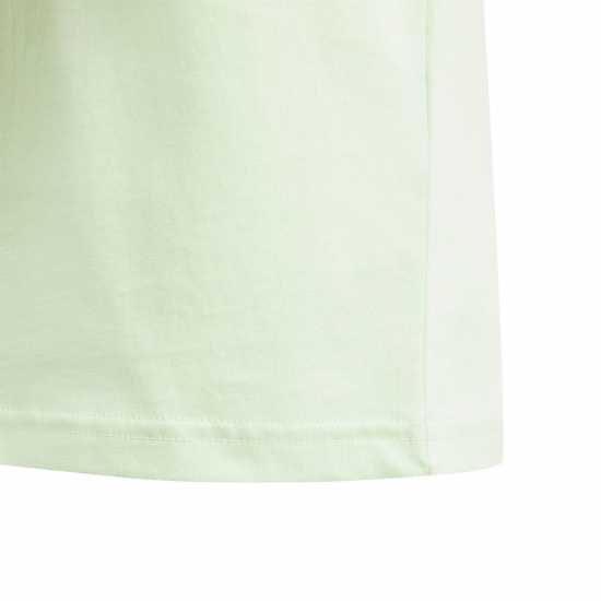 Adidas Детска Тениска Logo T Shirt Junior Lime Green Детски тениски и фланелки