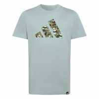 Adidas Детска Тениска Logo T Shirt Junior Panda Green 