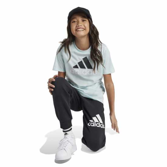 Adidas Детска Тениска Logo T Shirt Junior Хало Минт БОС Детски тениски и фланелки