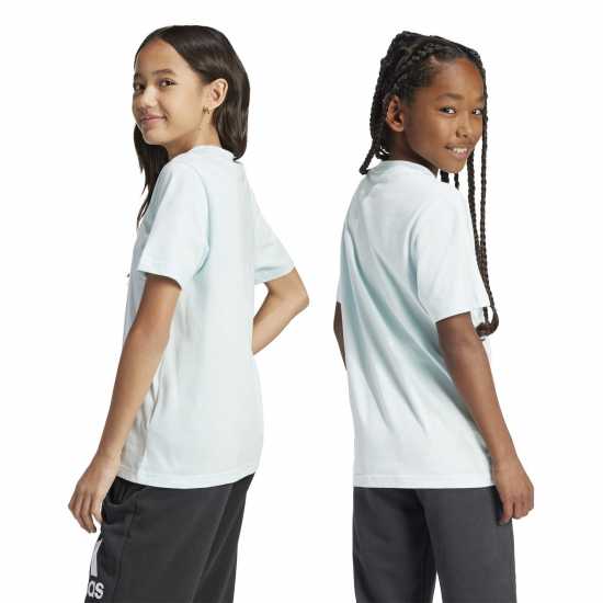 Adidas Детска Тениска Logo T Shirt Junior Хало Минт БОС Детски тениски и фланелки