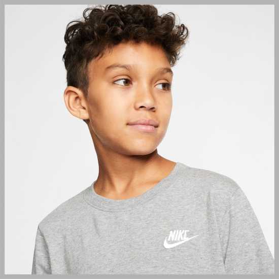 Детски тениски и фланелки Nike Тениска Момчета Futura T Shirt Junior Boys Сиво Nike Тениска Момчета Futura T Shirt Junior Boys Сиво Детски тениски и фланелки