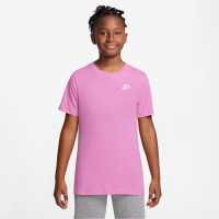 Nike Тениска Момчета Futura T Shirt Junior Boys Pink Детски тениски и фланелки