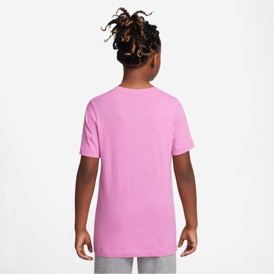 Nike Тениска Момчета Futura T Shirt Junior Boys Pink Детски тениски и фланелки
