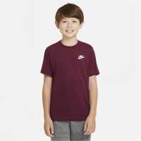 Nike Тениска Момчета Futura T Shirt Junior Boys Beetroot Детски тениски и фланелки