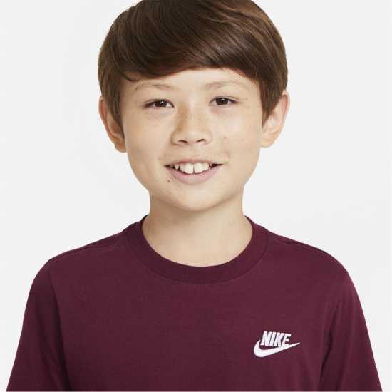 Nike Тениска Момчета Futura T Shirt Junior Boys Beetroot Детски тениски и фланелки