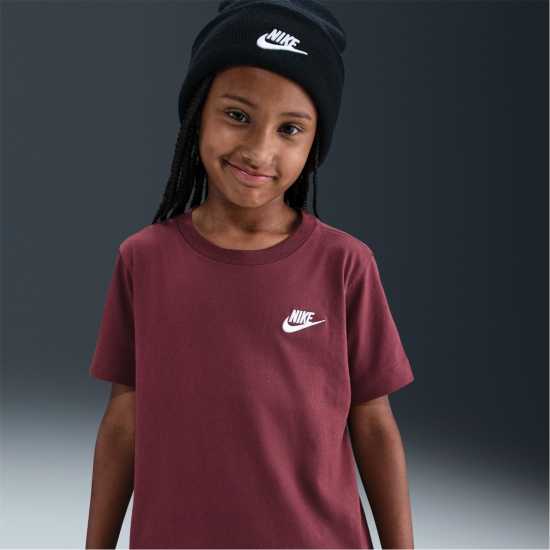 Nike Тениска Момчета Futura T Shirt Junior Boys Beetroot Детски тениски и фланелки