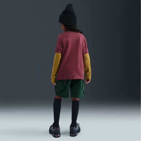 Nike Тениска Момчета Futura T Shirt Junior Boys Beetroot Детски тениски и фланелки