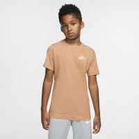 Nike Тениска Момчета Futura T Shirt Junior Boys Orange/White Детски тениски и фланелки