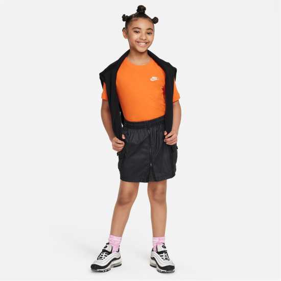 Nike Тениска Момчета Futura T Shirt Junior Boys Safety Orange - Детски тениски и фланелки