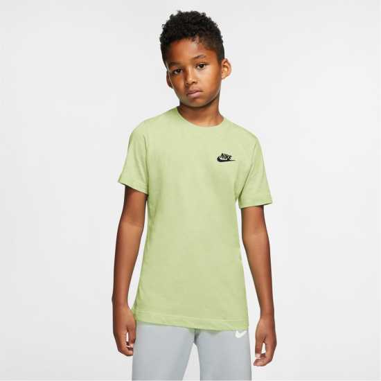 Nike Тениска Момчета Futura T Shirt Junior Boys Stadium Green Детски тениски и фланелки