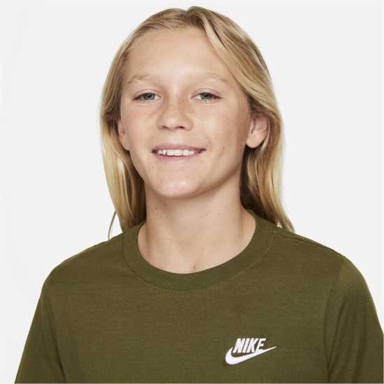 Детски тениски и фланелки Nike Тениска Момчета Futura T Shirt Junior Boys Rough Green Nike Тениска Момчета Futura T Shirt Junior Boys Rough Green Детски тениски и фланелки