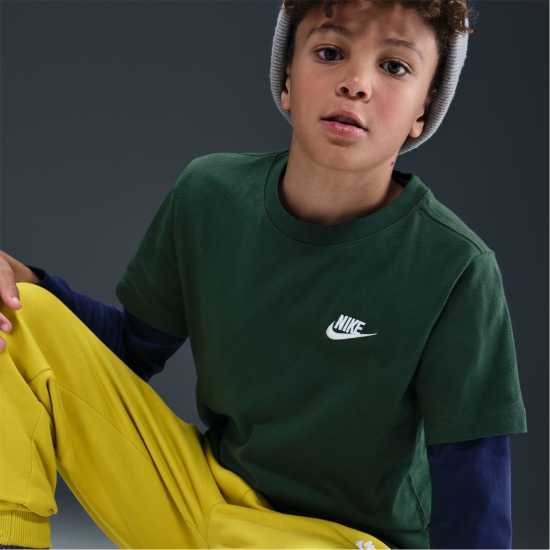 Детски тениски и фланелки Nike Тениска Момчета Futura T Shirt Junior Boys Rough Green Nike Тениска Момчета Futura T Shirt Junior Boys Rough Green Детски тениски и фланелки