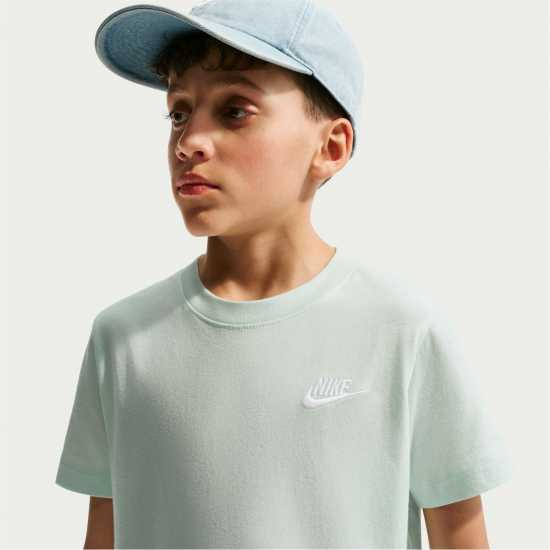 Nike Тениска Момчета Futura T Shirt Junior Boys Barely Green 