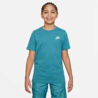 Nike Тениска Момчета Futura T Shirt Junior Boys Mineral Teal Детски тениски и фланелки