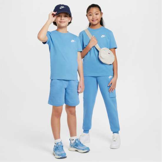Nike Тениска Момчета Futura T Shirt Junior Boys Синьо Надвърху Детски тениски и фланелки