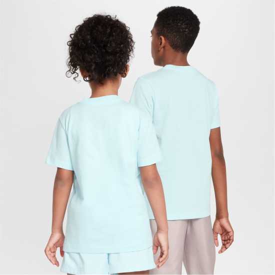 Nike Тениска Момчета Futura T Shirt Junior Boys Глакиер Син Детски тениски и фланелки