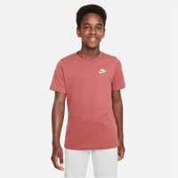 Nike Тениска Момчета Futura T Shirt Junior Boys Canyon Rust Детски тениски и фланелки