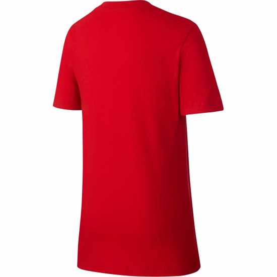 Nike Тениска Момчета Futura T Shirt Junior Boys Червено/Бяло Детски тениски и фланелки