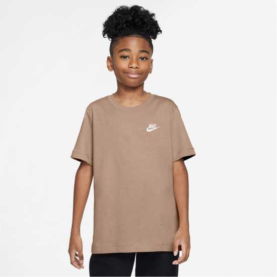 Nike Тениска Момчета Futura T Shirt Junior Boys Hemp Детски тениски и фланелки
