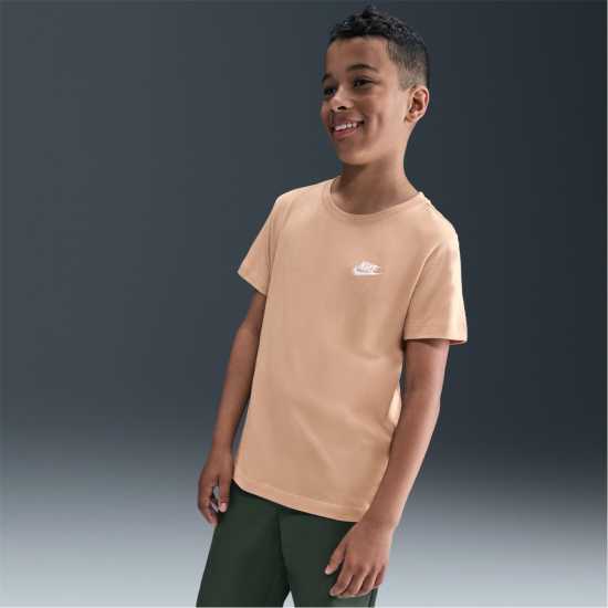 Nike Тениска Момчета Futura T Shirt Junior Boys Hemp Детски тениски и фланелки