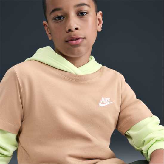 Nike Тениска Момчета Futura T Shirt Junior Boys Hemp Детски тениски и фланелки