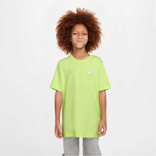 Nike Тениска Момчета Futura T Shirt Junior Boys Лимонова Вита Детски тениски и фланелки