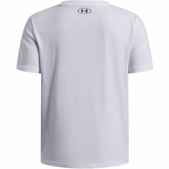 Under Armour Ua Logo Blur Ss Jn62 White/Red 