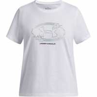 Under Armour Ua Star Logo Ss Jn62 White/Black 