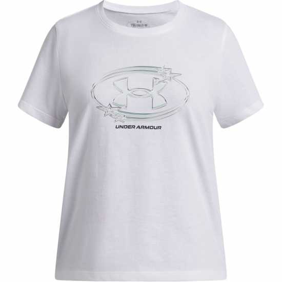 Under Armour Ua Star Logo Ss Jn62 White/Black 