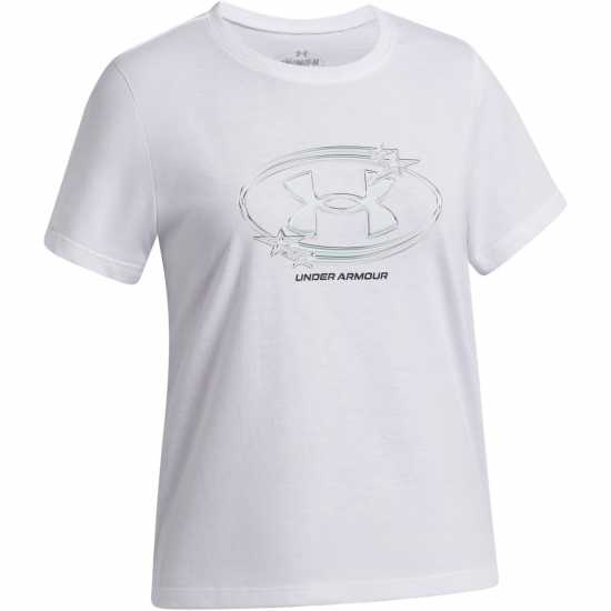 Under Armour Ua Star Logo Ss Jn62 White/Black 