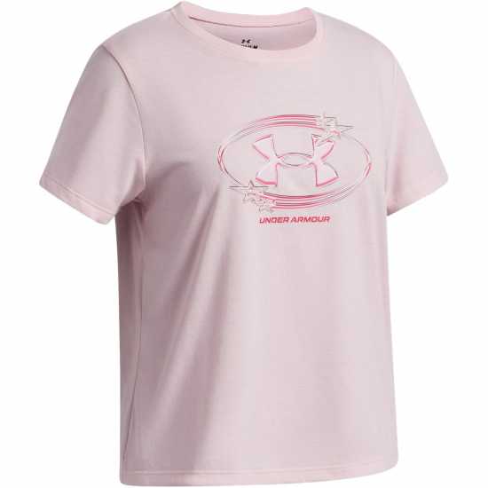 Under Armour Ua Star Logo Ss Jn62 Prime Pink 