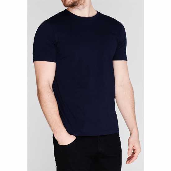 Тениска Verte Vallee Short Sleeve Basic T Shirt French Navy - Мъжки ризи
