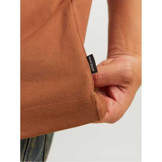 Jack And Jones Men's Regular Fit T-Shirt Моха Бисква 