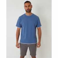 Threadbare Regular Fit T-Shirt Деним 