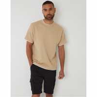 Threadbare Regular Fit T-Shirt Тъмно сиво Threadbare Regular Fit T-Shirt Тъмно сиво