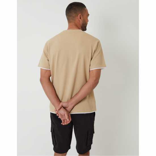 Threadbare Regular Fit T-Shirt Тъмно сиво Threadbare Regular Fit T-Shirt Тъмно сиво