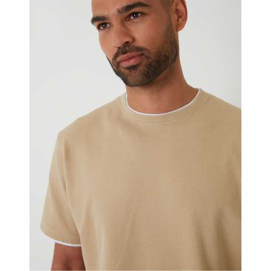 Threadbare Regular Fit T-Shirt Тъмно сиво Threadbare Regular Fit T-Shirt Тъмно сиво