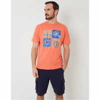 Saltwell Men's Miller Regular Fit T-Shirt Корал 