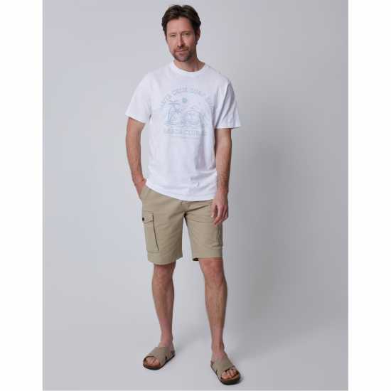 Saltwell Men's Saltwel Portrush Regular Fit T-Shirt Бяло 