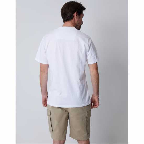 Saltwell Men's Saltwel Portrush Regular Fit T-Shirt Бяло 