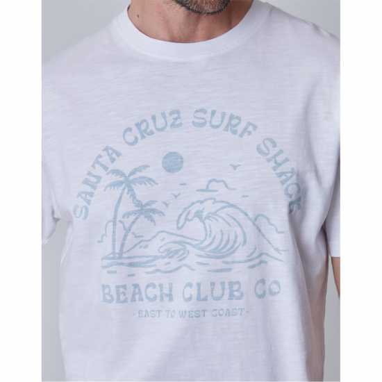 Saltwell Men's Saltwel Portrush Regular Fit T-Shirt Бяло 