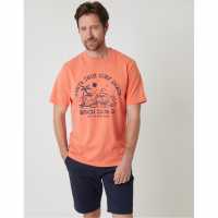 Saltwell Men's Saltwel Portrush Regular Fit T-Shirt Корал 