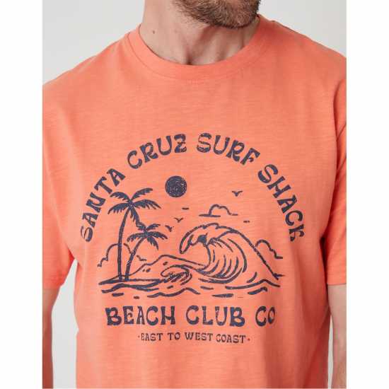 Saltwell Men's Saltwel Portrush Regular Fit T-Shirt Корал Saltwell Men's Saltwel Portrush Regular Fit T-Shirt Корал