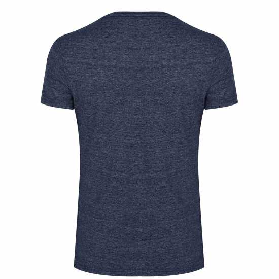 Jack Wills Ayleford Logo T-Shirt Navy Мъжко облекло за едри хора