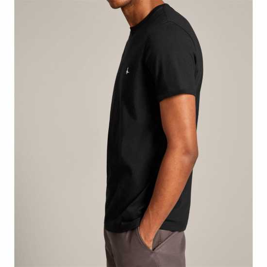 Jack Wills Sandleford T-Shirt Black Мъжко облекло за едри хора
