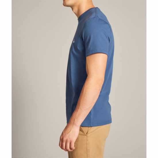 Jack Wills Sandleford T-Shirt Deep Blue Мъжко облекло за едри хора