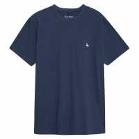 Jack Wills Sandleford T-Shirt Navy Мъжко облекло за едри хора