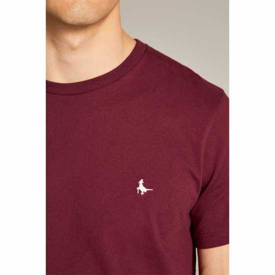Jack Wills Sandleford T-Shirt Damson Мъжко облекло за едри хора