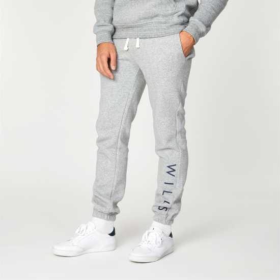 Jack Wills Wills Logo Joggers Сив марл Мъжки меки спортни долнища